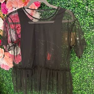 Zara mesh shirt